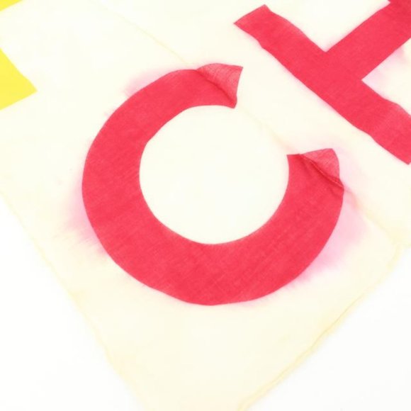 Chanel XL CC Logo Multicolor Shawl Scarf Stole 13c33 - Picture 6 of 12